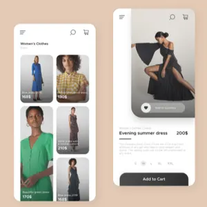 Design de aplicativo móvel da loja de beleza online | aplicativo de android/ios