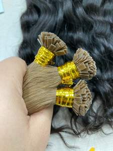 Cabellos humanos vietnamitas 100% Cabello virgen Remy I-tips Extensiones de cabello de queratina Doble dibujado de alta calidad - Product Image 4