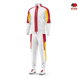 Survêtements pour hommes de haute qualité de conception respirante ensemble de vêtements de sport avec logo imprimé personnalisé avec fermeture éclair sur le devant - Product Image 4
