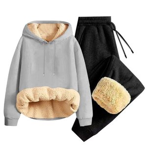 Men's 2 Piece Tracksuit Sets <b>Fleece</b> Hoodie Sweatshirts Sherp <b>Lined</b> <b>Joggers</b> Sweatpants Suit - Product Image 4