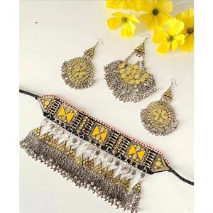 Collar Étnico Afgano, Hecho a Mano, con Diseño Geométrico de Diamantes, Estilo Vintage, para Mujeres, Ideal para Fiestas, Bodas y Festivales - Product Image 1