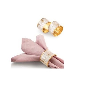 Servilleteros con incrustaciones de hueso Mejor diseñador 100% Servilletero de hueso para mesa de boda Decorar obsequios - Product Image 2