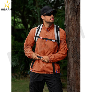 Veste légère pour homme Coupe-vent Fermeture éclair intégrale Manches longues Vestes de sport de plein air pour la randonnée - Product Image 4