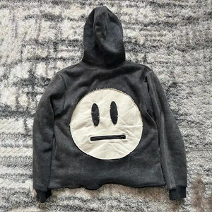 เสื้อฮู้ดแฟชั่นสไตล์สตรีทแวร์มีฮู้ดสำหรับผู้ชายผ้าฝ้าย100% โอเวอร์ไซส์ออกแบบโลโก้ได้ตามต้องการ - Product Image 5