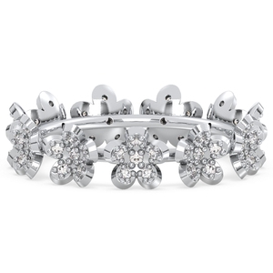 Anillos de Compromiso de Oro Blanco de 14K con Moissanita de Alta Calidad REYES para Mujer, Precio de Fábrica al por Mayor, Joyería Fina para Boda - Product Image 1