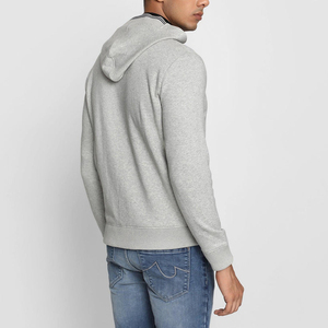 Sweat à capuche en molleton de coton 100% doux et confortable, avec impression 3D du logo brodé, méthode d'impression hivernale. - Product Image 2