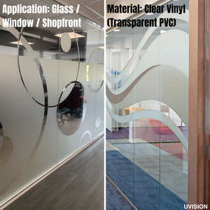 Vinilo Transparente Personalizado con Impresión UV para Ventanas, Decoración de Vidrio, Calcomanía - Product Image 4