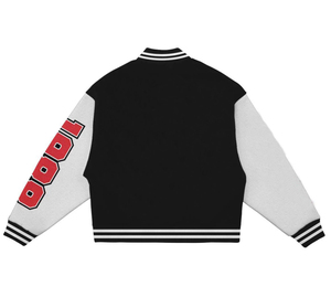 Veste universitaire personnalisée hiver haute qualité en cuir manches collège baseball Letterman laine veste universitaire pour hommes - Product Image 4