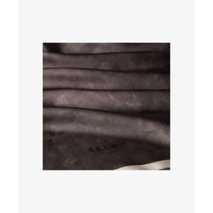 Black Silk Square Designer Satin Scarf with Digital Print - Product Image 2