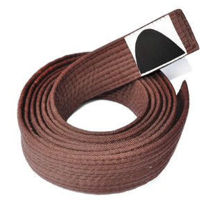 OEM al por mayor 100% algodón cinturones de artes marciales personalizado doble envoltura Judo Karate Taekwondo BJJ cinturones para niños característica elástica - Product Image 2