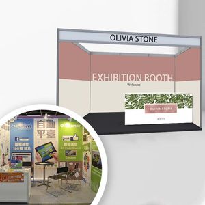 Kit de montage de stand standard en forme de U pour l'exposition Asie-Pacifique avec installation sur site - Product Image 1