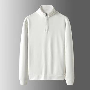 OEM personalizado 100% algodón y poliéster sublimación Color bloque pulóver Jumper 1/4 cuarto media cremallera sudadera para hombres - Product Image 1