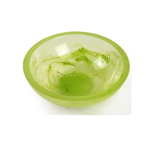 Bol de service écologique en résine artistique fait à la main finition lisse brillante forme classique élégante pour la table de fruits de salades de fête - Product Image 4