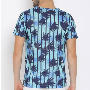 Camiseta cómoda para hombre con estampado de sublimación Diseño de estilo callejero de manga corta para uso diario de verano - Product Image 3