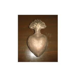 Medalla de Latón con Relieve del Sagrado Corazón, Milagros, Adorno Dorado, Corazón Católico Radiante, Medallón, Producto Religioso - Product Image 5