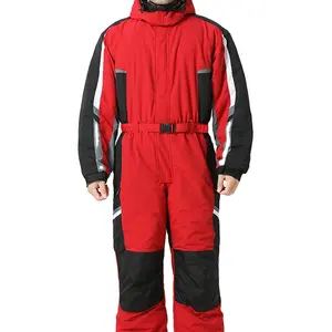 Vêtements de ski et de neige imperméables coupe-vent d'hiver OEM Combinaison tout-terrain d'extérieur Combinaison d'hiver Combinaison de motoneige