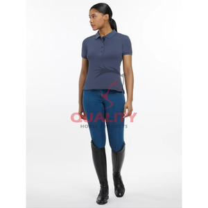 Nouveauté chemise d'équitation d'été hauts équestres pour femmes tissu extensible et respirant évacuant l'humidité hauts élégants et confortables - Product Image 3