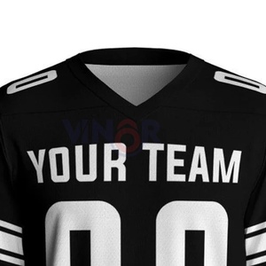 Nouvelle arrivée Maillot de football américain personnalisé Qualité supérieure Respirant à manches courtes Maillot de sport de haute qualité quantité minimale de commande bas - Product Image 3