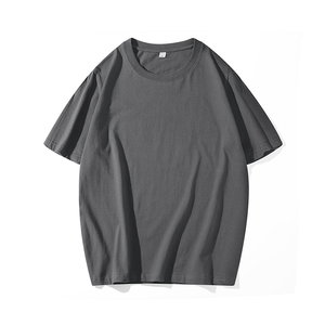 OEM Custom Multiple Colors Unisex Short Sleeve Casual T Shirt Loose Fit Men's Crew Neck Cotton Plain T Shirt - Product Image 3