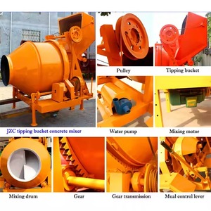 Small Tractor <b>Concrete</b> Mixer 350L Tank New Condition Construction Equipment Manual Discharge Core Components Engine <b>Pump</b> Motor - Product Image 2