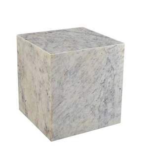 Tables d'appoint classiques de luxe modernes en marbre réglables, tables de chevet en marbre blanc, salon, chambre à coucher, cuisine, meubles de maison - Product Image 1