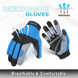 Gants de mécanicien sur mesure à écran tactile, gants de mécanicien confortables, gants de mécanicien respirants - Product Image 2