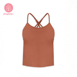 Débardeur de sport pour femme, léger, respirant, col rond, sans manches, élastique, séchage rapide, Mukasa - Product Image 5