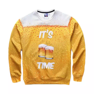 Sweat-shirt en polyester de haute qualité pour hommes, vente en gros pas chère, streetwear, équipe sportive personnalisée, impression par sublimation vierge pour l'automne - Product Image 6