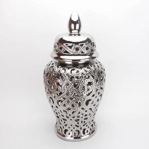 Ensemble de pots carrés en aluminium de luxe faits à la main avec couvercle à boucle, imprimé marocain argenté, passe au lave-vaisselle, accents de décoration pour la salle à manger - Product Image 4