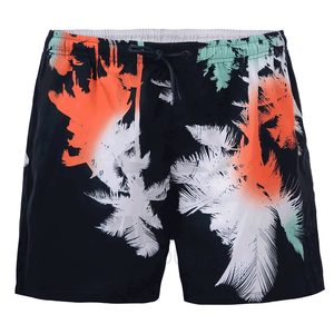 กางเกงขาสั้นลำลองสำหรับผู้ชายสไตล์ไฮสตรีทชุดว่ายน้ำผ้าแคนวาสแห้งเร็วระบายอากาศได้ดีในฤดูร้อนกางเกงขาสั้นสีพื้น - Product Image 1