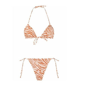 Conjuntos de Bikini 2025 Estampados por Transferencia de Calor Hechos en Pakistán al por Mayor OEM, Personalizados en la Parte Delantera, Ecológicos, de Poliéster y Elastano, Sexys para Mujer - Product Image 2