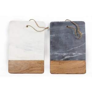 Tabla de cortar hecha a mano de mármol de alta calidad con madera adecuada para cocina, hogar, hoteles y restaurantes, superventas - Product Image 1