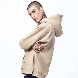 Sweat à capuche surdimensionné d'automne brodé sur mesure de luxe Pull en polaire de qualité supérieure pour la vente en gros de marques de mode - Product Image 4