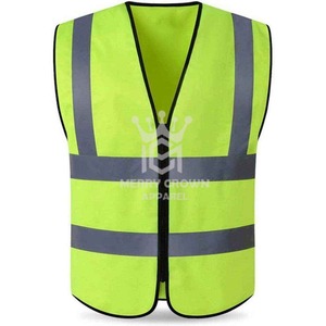 Wholesale Customized Logo Reflective working Vest Polyester <b>Work</b> Wear with Pocket for Outdoor Use Hot Sale - Product Image 1