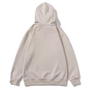 Haute qualité nouveau Design pull lourd à capuche français Terry sweats à capuche surdimensionné hommes sweats à capuche en détresse broderie lavage à l'acide - Product Image 6