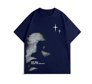 Men Custom Screen Printed Graphic Breathable Summer Casual T-Shirts OEM Manufacturer Cotton Tops for <b>Bulk</b> Orders - Product Image 3