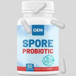 Private Label Spore Probiotica 60 Capsules 100% Spore-gebaseerd spijsverterings supplement Aardbaserende Probiotica Vegan Capsules - Product Image 1