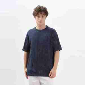 Camiseta de algodón 100% de alta calidad para hombre, estilo lavado ácido, peso pesado 250GSM, Oversize Boxy, transpirable, cuello redondo, personalizable - Product Image 2