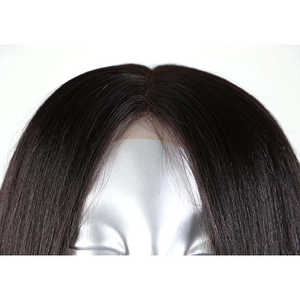 วิกผมมนุษย์ yaki ทรงตรงแบบอินเดียแท้มีสายรัดด้านหน้ายาว18นิ้วเส้นรอบวง23.5นิ้วปรับน้ำหนักได้200กรัม - Product Image 3