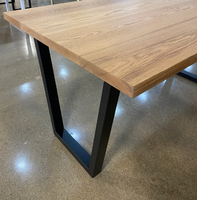 Table à manger en bois massif de haute qualité, moderne, luxueuse, écologique, durable, facile à nettoyer, pour usage commercial, hôtel, centre commercial, école