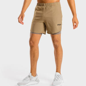 2025 pantalones cortos informales de verano para hombre, pantalones cortos de entrenamiento de secado rápido, elegantes, transpirables, ligeros, para Fitness, teñidos lisos - Product Image 3