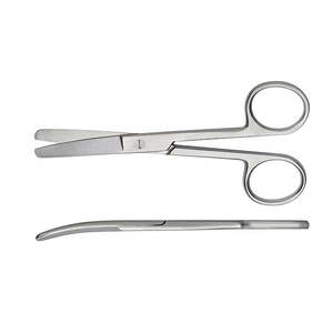 Tijeras quirúrgicas curvas rectas de longitud Total personalizadas de alta calidad más vendidas, instrumentos quirúrgicos básicos de Pakistán - Product Image 2