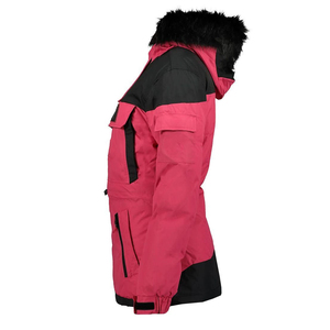 Custom Women Parka <b>Jacket</b> <b>with</b> Inner <b>Fleece</b> <b>Lining</b> Waterproof Autumn Fashion Adjustable Hood Standard Thickness - Product Image 3