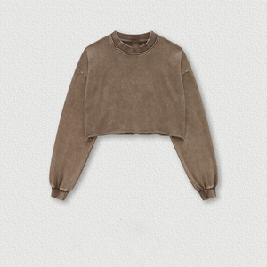 เสื้อยืดผู้หญิงสไตล์วินเทจ แขนยาว ผ้าฝ้ายถัก 100% ระบายอากาศได้ดี ไม่เป็นขุย ติดกระดุม ซักแล้ว สีดำ ปักลายหรูหรา - Product Image 1