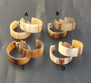 Boucles d'oreilles pendantes en corne de buffle écologiques de qualité supérieure, bijoux élégants faits à la main, modernes pour femmes, idée de cadeau de mariage unique - Product Image 5