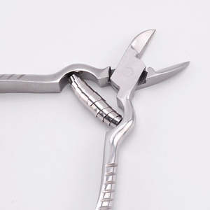 Tijeras profesionales certificadas para manicura de uñas, pinzas para cutículas de acero inoxidable de la mejor calidad, cortaúñas, Material alemán para dedos - Product Image 2