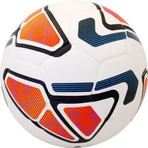 Shemax 2024 Logo personnalisé Ballon de football en cuir PU Vente chaude Qualité en gros 4 couches Ballon de match à collage thermique - Product Image 1