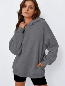 Sweat à capuche surdimensionné à épaules tombantes avec logo personnalisé unisexe Vintage Stone Acid Wash Distressed Sweatshirt Paint Splatter Streetwear Style - Product Image 2