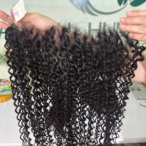 Personnalisé Petits Noeuds 4x4 Suisse 100% Vietnam Cheveux Humains Naturels Raides Remy Vierge Noir 1B Couleur Transparent HD Fermeture à Lacet - Product Image 1