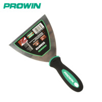 PROWIN couteau à mastic en acier au carbone Double couleur poignée en caoutchouc outils de nettoyage multi-taille grattoir pelle outil multifonction